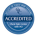 Accredited Chest Pain Center seal